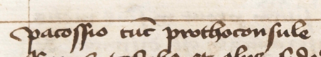 Z kopiarza Liber Antiquus (Liber Privilegiorum nr 2) wpis dokumentu wystawionego w 1360 roku w Krakowie,
w którym Wojtek z Siedlec potwierdził sprzedaż biskupowi krakowskiemu Bodzęcie gruntów nazywanych Klęczyca, czemu
świadkowali Paszko z Zawichostu i Pakosz, wówczas burmistrz – oraz powiększenie zapisu imienia i funkcji burmistrza
(Archiwum i Biblioteka Kapituły Metropolitalnej w Krakowie, sygn. LP 2, k. 64v–
65)