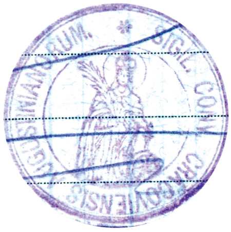 (1918)
Odcisk pieczęci urzędowej Prokocimia
z 1926 roku oraz pochodzący z 1918 roku
odcisk pieczęci zakonu oo. Augustianów
w Kazimierzu, okresowych właścicieli części
wsi Prokocim
(Archiwum Narodowe w Krakowie,
sygn. PUZKr 56, nlb.; sygn. Aug. 124, s. 341)