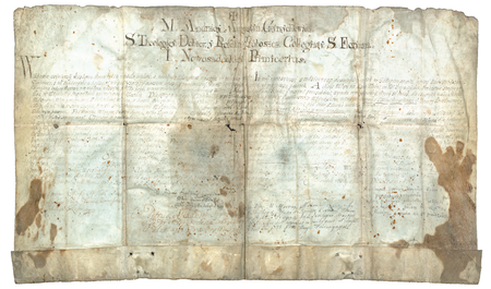 dokument dzierżawy młyna z 1714