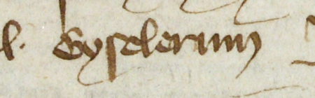 Z księgi miejskiej rachunkowej zawierającej wpisy z lat 1390–1391 strony 84–85 z wpisem otwierającym
rejestr wydatków i dochodów z 1391 roku, gdzie zostali wymienieni ówcześnie urzędujący rajcy, wśród nich Gyseler –
oraz powiększenie zapisu imienia (Archiwum Państwowe w Krakowie, sygn. rkps 1587, s. 84–85)