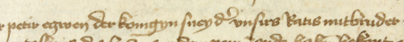 Z księgi radzieckiej obejmującej lata 1412–1449 strony 439–440 (na s. 440 późniejszy dopisek sygnalizujący notę
dotyczącą Jana Kopernika, dziadka Mikołaja) z wpisem z 1441 roku w sprawie zgodnego oświadczenia Świętosława,
łaziebnika z Sącza, i rajcy Piotra, niegdyś krawca królowej, iż w sobotę przed Bożym Narodzeniem pomyślnie załatwili
między sobą wszelkie sprawy finansowe – oraz powiększenie zapisu imienia i byłego urzędu dworskiego
(Archiwum Państwowe w Krakowie, sygn. rkps 428, s. 439–440)