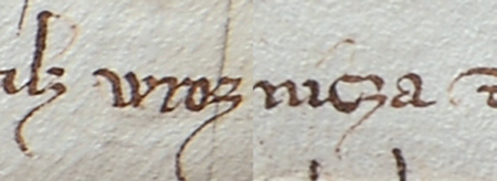 Dokument wydany w 1319 roku w Krakowie, mocą którego Władysław, książę krakowski i sandomierski, pozwolił
klasztorowi Cystersów w Henrykowie lokować ich wsie Wróżenice, Glew i Glewiec na prawie niemieckim, a osadników
uwolnił od ciężarów prawa polskiego – oraz powiększenie zapisu nazwy wsi „Wróżenice”
(Archiwum Opactwa Cystersów w Mogile, sygn. dypl. perg. 52)