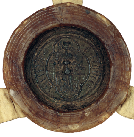 Odciski w wosku pieczęci mniejszej radzieckiej kleparskiej według wzoru pochodzącego z początku XV wieku; w polu
pieczętnym ujęte w ramkę z czterech łuków wyobrażenie postaci św. Floriana jako rycerza w zbroi, z proporcem na
drzewcu w prawej ręce i podłużną tarczą z widocznym mieczem w lewej ręce, w otoku napis: S[IGILLVUM]
FLORE[N]CI[E] MINVS – PIECZĘĆ FLORENCJI MNIEJSZA; odcisk pierwszy z roku 1452, drugi
niedatowany, trzeci z roku 1577 (Archiwum Uniwersytetu Jagiellońskiego, sygn. dypl. perg. 136, 565;
Archiwum Narodowe w Krakowie, sygn. Piecz. Luz. 101)