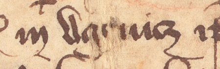 Dokument wydany w 1373 roku w Krakowie, w którym sąd ziemski krakowski potwierdził rezygnację
Grzegorza i jego rodziny, dziedziców Koźmic, z części dóbr w Jugowicach na rzecz Jakusza ( Jakuba), pisarza
generalnego ziemi krakowskiej i bieckiej, syna Tomisława – oraz powiększenie zapisu nazwy wsi „Jugowice”
(Archiwum Główne Akt Dawnych w Warszawie, sygn. perg. 2372)