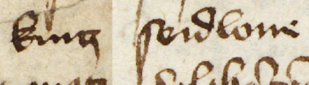 Z księgi rady miejskiej obejmującej lata 1392–1422 fragment strony 95 z wpisem z roku 1397, stwierdzającym, że rada
miejska ustanowiła pensję dla Mateusza, profesora teologii, w intencji, aby pozostał w Krakowie do końca swojego życia,
i wymieniającym rajców urzędujących w tym 1397 roku: Andrzeja Wierzynka (nr 102), Piotra Geytana (nr 141),
Jana Ederera (nr 140), Jana Czopchena (nr 145), Mikołaja Gemlicha (nr 143) i Jana Piczczina starszego (nr 135),
jak też rajców starych, wśród których został wymieniony Kurcz Seidel – oraz powiększenie zapisu imienia
(Archiwum Państwowe w Krakowie, sygn. rkps 427, s. 95)