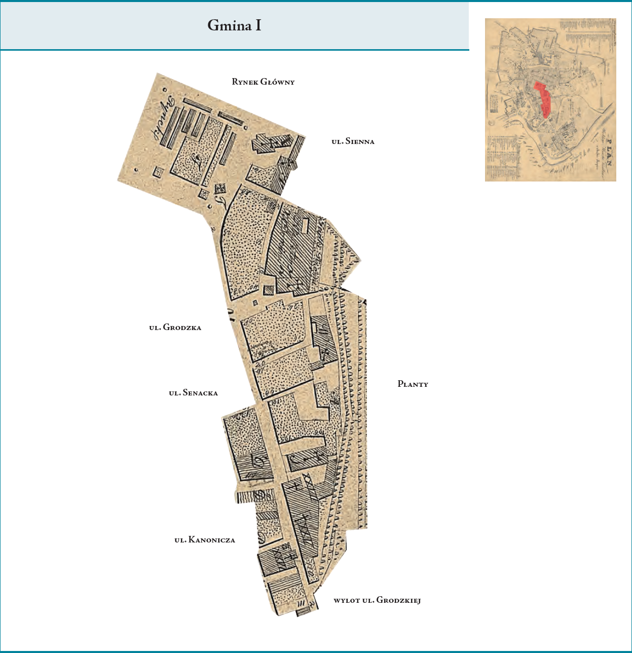 Gmina miejska (dzielnica 1816-1838) – I  