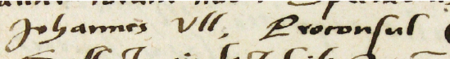 Z księgi radzieckiej obejmującej lata 1556–1561 strony 242–243 z wpisem z 1557 roku stwierdzającym, że we wtorek,
w wigilię Święta Narodzenia Najświętszej Maryi Panny, Jan Ull, wówczas burmistrz, zeznał przed radą, iż Walenty Kromer,
niegdyś jego sługa, złożył przed nim rozliczenie finansowe – oraz powiększenie zapisu imienia i funkcji burmistrza
(Archiwum Państwowe w Krakowie, sygn. rkps 444, s. 242–243)