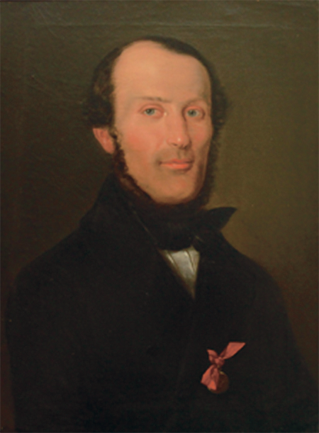 Portret
Józefa Chrystiana Zolla. Widoczny złoty medal, którym został odznaczony za ratowanie z narażeniem własnego
życia ludzi i ich mienia w czasie powodzi w powiecie bocheńskim (z archwium rodzinnego Zollów)