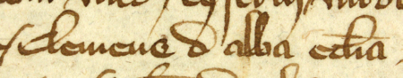 Z księgi ławniczej obejmującej lata 1365–1376 strony 90–91 z wpisem zawierającym wykaz ławników wybranych na rok
1369; wśród nich przyszli rajcowie: Mikołaj żupnik (nr 100), Jan Piczczin starszy (nr 135) i Klemens z Czchowa
(de Alba Ecclesia) – oraz powiększenie zapisu imienia (Archiwum Państwowe w Krakowie, sygn. rkps 2, s. 90–91)