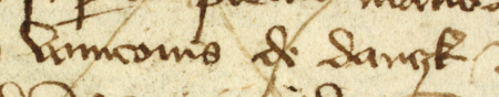 Z księgi ławniczej obejmującej lata 1390–1397 strony 232–233 z wpisem z 1397 roku, stwierdzającym, że Nawój
z Łękawy, działając w imieniu najjaśniejszego pana (Władysława Jagiełły), mając jego pełne upoważnienie, sprzedał ogród
położony przed bramą Wiślną, obok ogrodu Grzegorza aptekarza, należący niegdyś do Winka z Gdańska –
oraz powiększenie zapisu imienia (Archiwum Państwowe w Krakowie, sygn. rkps 3, s. 232–233)