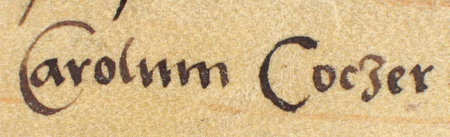 Dokument wydany w 1533 roku w Krakowie, w którym rajcy krakowscy w sporze między miastem a rajcą krakowskim
Karolem Kuczerem o prawo własności gruntu zwanego Żabikruk, leżącego za bramą Wiślną, własność tę przyznają rajcy –
oraz powiększenie zapisu imienia (Archiwum Państwowe w Krakowie, sygn. perg. 505)