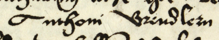 Z księgi radzieckiej obejmującej lata 1483–1500 fragment strony 559 z wpisem z 1499 roku stwierdzającym,
że w piątek po św. Zofii córka Stenczila Katarzyna zeznała przed radą miejską, iż jest winna rajcy
Antoniemu Brendlerowi 30 florenów, określając jednocześnie terminy spłaty – oraz powiększenie zapisu imienia
(Archiwum Państwowe w Krakowie, sygn. rkps 430, s. 559)