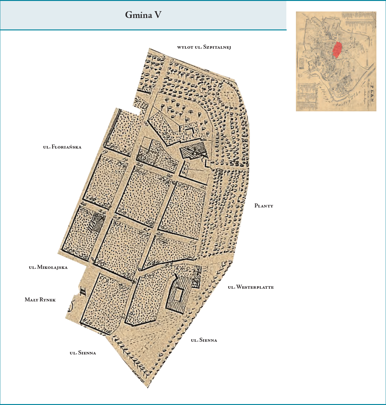 Gmina miejska (dzielnica 1816-1838) – V  