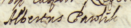 Z księgi radzieckiej Kazimierza obejmującej lata 1618–1619: końcowy fragment wpisu dokumentującego wybór rady urzędującej
na rok 1618, wraz z wykazem rajców starych, wśród których odnotowano Wojciecha Pawlikowicza młodszego
(tu zapisanego jako Pawlik) – oraz zbliżenie zapisu imienia (Archiwum Narodowe w Krakowie, sygn. K 34, s. 26)