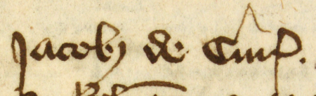 Z księgi ławniczej obejmującej lata 1365–1376 strony 224–225 z wpisem z 1376 roku, dotyczącym doprowadzenia
przez Mikołaja Gunthera i Jakuba de Curia do ugody między Pechną, wdową po Idzim Ydzico, oraz Małgorzatą, wdową po
Paszku, odźwiernym królewskim, której syn zginął w pożarze kościoła św. Mikołaja, w sporze o spadek po Ydzicu –
oraz powiększenie zapisu imienia (Archiwum Państwowe w Krakowie, sygn. rkps 2, s. 224–225)