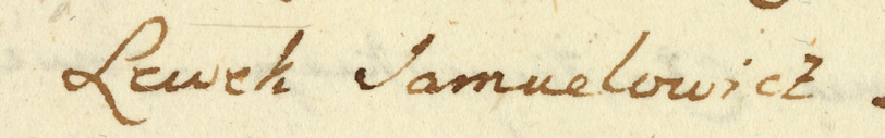 Lewek Samuelowicz zięć Doktora