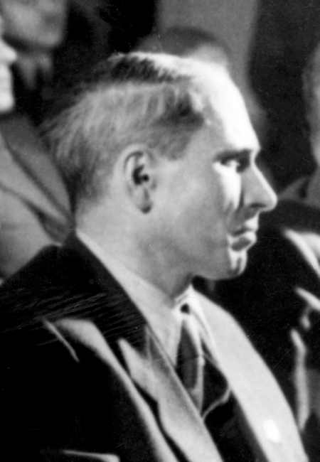 Aleksander Żaruk-Michalski podczas sesji naukowej w 1962 roku z okazji dwudziestolecia powstania Polskiej Partii Robotniczej (Narodowe Archiwum Cyfrowe w Warszawie, sygn. III-320-3)
