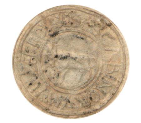 Pieczęć ławnicza wsi Krowodrza z XVI wieku: w środkowym polu krowa, między jej rogami ustawiony
pionowo w górę krzyż podwójny, czyli godło duchaków krakowskich, w otoku napis:
S[IGILLVM] SCABINORUM VILLE KROWOD – z dokumentu sądowego
podpisanego przez wójta Pawła Barana w 1564 roku
(Biblioteka Naukowa PAU/PAN, sygn. rkps 437, s. 150)