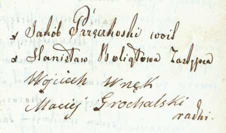 (Archiwum Narodowe w Krakowie, sygn. WMK XIV-80, s. 2078)
