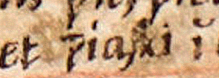 Dokument wydany w 1531 roku w Krakowie, w którym Beata Tęczyńska, kasztelanka sądecka, zabezpieczyła
na wsiach Piaski i Prokocim w powiecie krakowskim czynsz 15 grzywien kupiony przez Jana z Osieka, wikariusza
krakowskiego, za 500 florenów – oraz powiększenie zapisu nazwy wsi „Piaski”
(Biblioteka Książąt Czartoryskich w Krakowie, sygn. perg. IX.813)