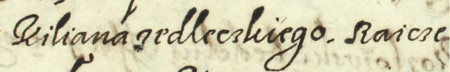 Z księgi wójtowskiej Kleparza obejmującej lata 1611–1617: fragment wpisu z 1614 roku
dotyczącego pozwania Grzegorza Zymberynowicza przez Jana, syna Kiliana Jedleckiego,
rajcy kleparskiego, w związku z pobiciem – oraz zbliżenie zapisu imienia i urzędu
(Archiwum Narodowe w Krakowie, sygn. KL 10, s. 469)