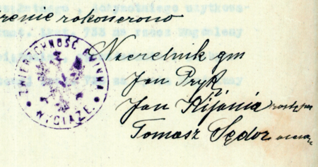 (Archiwum Narodowe w Krakowie, sygn. PUZKr 61, nlb.)