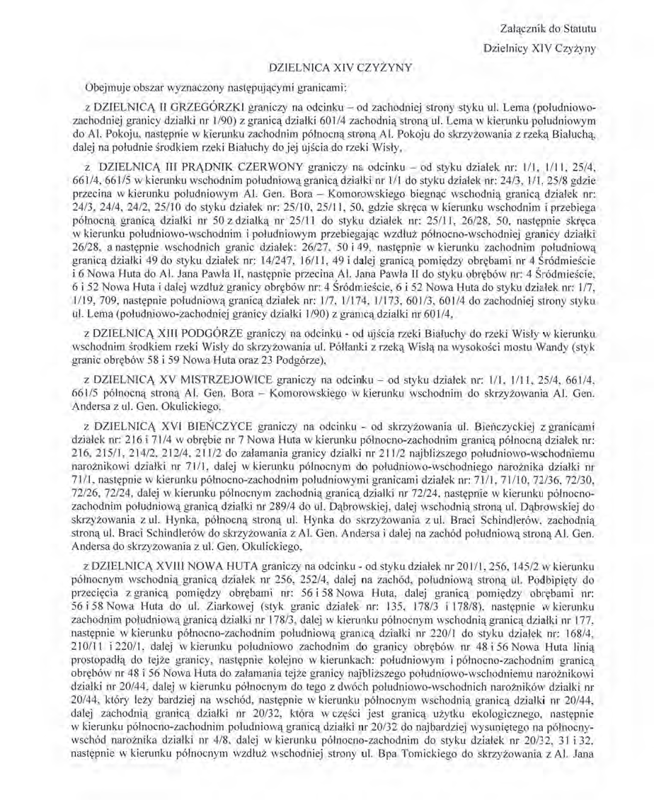Dzielnica (1991-2018) – XIV Czyżyny