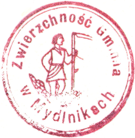 (1925)
Odciski pieczęci urzędowych Mydlnik
z lat 1865, 1925 i 1947
(Archiwum Narodowe w Krakowie,
sygn. T.Schn. 1104, nlb.;
sygn. PUZKr 53, nlb.; sygn. Gm. Zab. 9, s. 963)