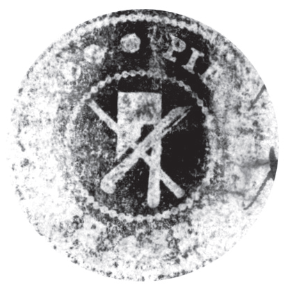 (1847)
Odciski pieczęci urzędowych Rajska
z lat 1847, 1925, 1927 i 1946
(Archiwum Narodowe w Krakowie,
sygn. K. Krak. op. 147, s. 22;
sygn. PUZKr 57, nlb.;
sygn. UW II 392, s. 279)