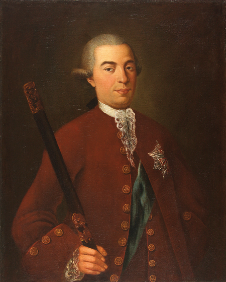 Portret Franciszka Wielopolskiego pędzla Franciszka Ignacego Molitora, 1772 rok (Muzeum Narodowe w Kielcach, nr inw. MNKi/M/16537)