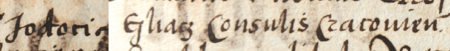 Z księgi radzieckiej lwowskiej obejmującej zapisy z lat 1507–1530 strony 966–967 z wpisem dotyczącym potwierdzenia,
że Andrzej Kłopot Rusin spłacił dług wobec Josta Glacza, rajcy krakowskiego, zwracając na ręce jego pisarza
Mikołaja Grossmana kwotę 100 grzywien – oraz powiększenie zapisu imienia i urzędu rajcy
(Centralne Państwowe Archiwum Historyczne Ukrainy we Lwowie, sygn. fond 52, op. 2, spr. 9, s. 966–967)