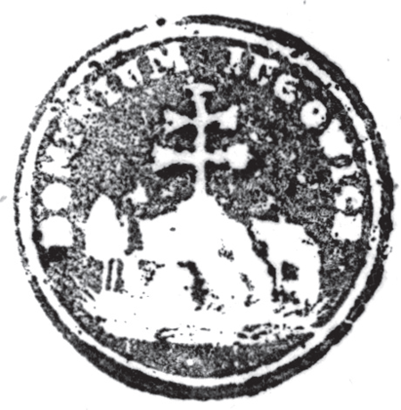 (1854)
Odciski pieczęci urzędowych Jugowic z lat
1854 i 1927 oraz pieczęci dominium
jugowickiego z 1854 roku
(Archiwum Narodowe w Krakowie,
sygn. 29/279/1999, s. 108; sygn. PUZKr 49, nlb.)