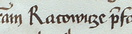 Dokument wydany w 1463 roku w Krakowie, w którym król Kazimierz [ Jagiellończyk], przy sposobności skargi Anny Lisowskiej z Rakowic na
mieszkańców Kantorowic, którzy odmawiali pracy na rzecz dworu w Rakowicach, stwierdził, że Kantorowice wolne są od robocizn na rzecz króla na
podstawie poprzednich nadań – oraz powiększenie zapisu nazwy wsi „Rakowice”
(Archiwum Opactwa Cystersów w Mogile, sygn. dypl. perg. 209)