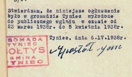 (Archiwum Narodowe w Krakowie, sygn. 29/206/398, s. 291)