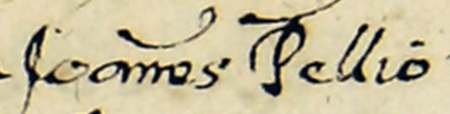 Z księgi miejskiej Kazimierza zawierającej indeks rzeczowy wpisów do kazimierskich ksiąg radzieckich za lata 1530–1603:
fragment kopii wpisu elekcji rady urzędującej na rok 1531; wśród powołanych Jan kuśnierz – zbliżenie zapisu imienia
(Archiwum Narodowe w Krakowie, sygn. K 176, s. 197)