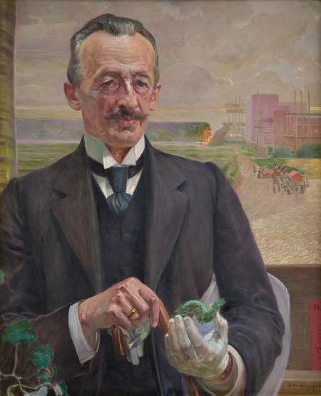 Portret Józefa Sarego pędzla Jacka Malczewskiego, 1913 rok (Muzeum Narodowe w Krakowie, nr inw. II-b-1070)