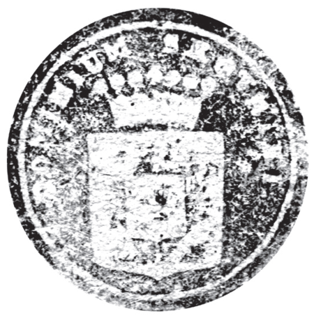 (1845)
Odciski pieczęci urzędowych Skotnik z lat
1862, 1907 i 1939 oraz odcisk pieczęci
dominium skotnickiego z 1845 roku
(Archiwum Narodowe w Krakowie,
sygn. 29/198/11, nlb.;
sygn. 29/206/327, nlb.; Archiwum
Opactwa Benedyktynów w Tyńcu,
sygn. 5/1/4/7; sygn. 5/2/6/1)