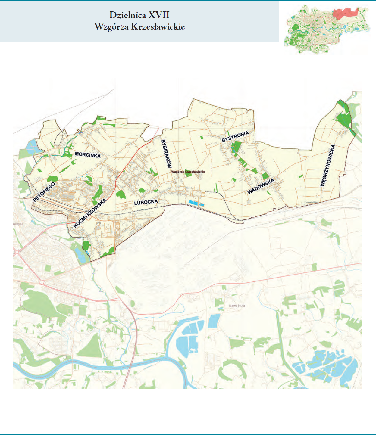 Dzielnica (1991-2018) – XVII Wzgórza Krzesławickie