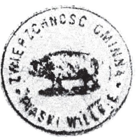 (1914)
Odciski pieczęci urzędowych Piasków
Wielkich z lat 1845 i 1914 oraz pieczęci
dominialnej Piasków Wielkich – w jej otoku
zachowany fragment napisu: PIECZĘĆ
ZWIERZCHNOŚCI GROMAD […]
(Archiwum Narodowe w Krakowie,
sygn. K. Krak. op. 76, s. 11; sygn. K. Krak.
op. 135, s. 25; Kobiela 2012, il. 13b)