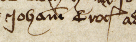 Z księgi ławniczej obejmującej lata 1365–1376 strony 148–149 z wpisem z 1372 roku, dokumentującym, że Laurenty złotnik
zobowiązał się wypłacić Henrykowi Schonhalsowi, wrocławskiemu mieszczaninowi, należną kwotę pieniężną, dając pod
zastaw cały swój majątek i upoważniając Jana z Krakowa do odbioru tych pieniędzy – oraz powiększenie zapisu imienia
(Archiwum Państwowe w Krakowie, sygn. rkps 2, s. 148–149)