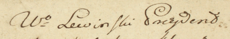 Z akt dotyczących zabudowań w Kleparzu z lat 1791–1796: końcowy fragment rewizji,
czyli wymiaru gruntu, dokonanej w 1791 roku na potrzeby spadkobrania po mieszczaninie kleparskim Jakubowskim; pomiarów
dokonała komisja z Wincentym Lewińskim, wówczas burmistrzem, na czele – oraz zbliżenie imienia i funkcji
(Archiwum Narodowe w Krakowie, sygn. KL 122, s. 153)