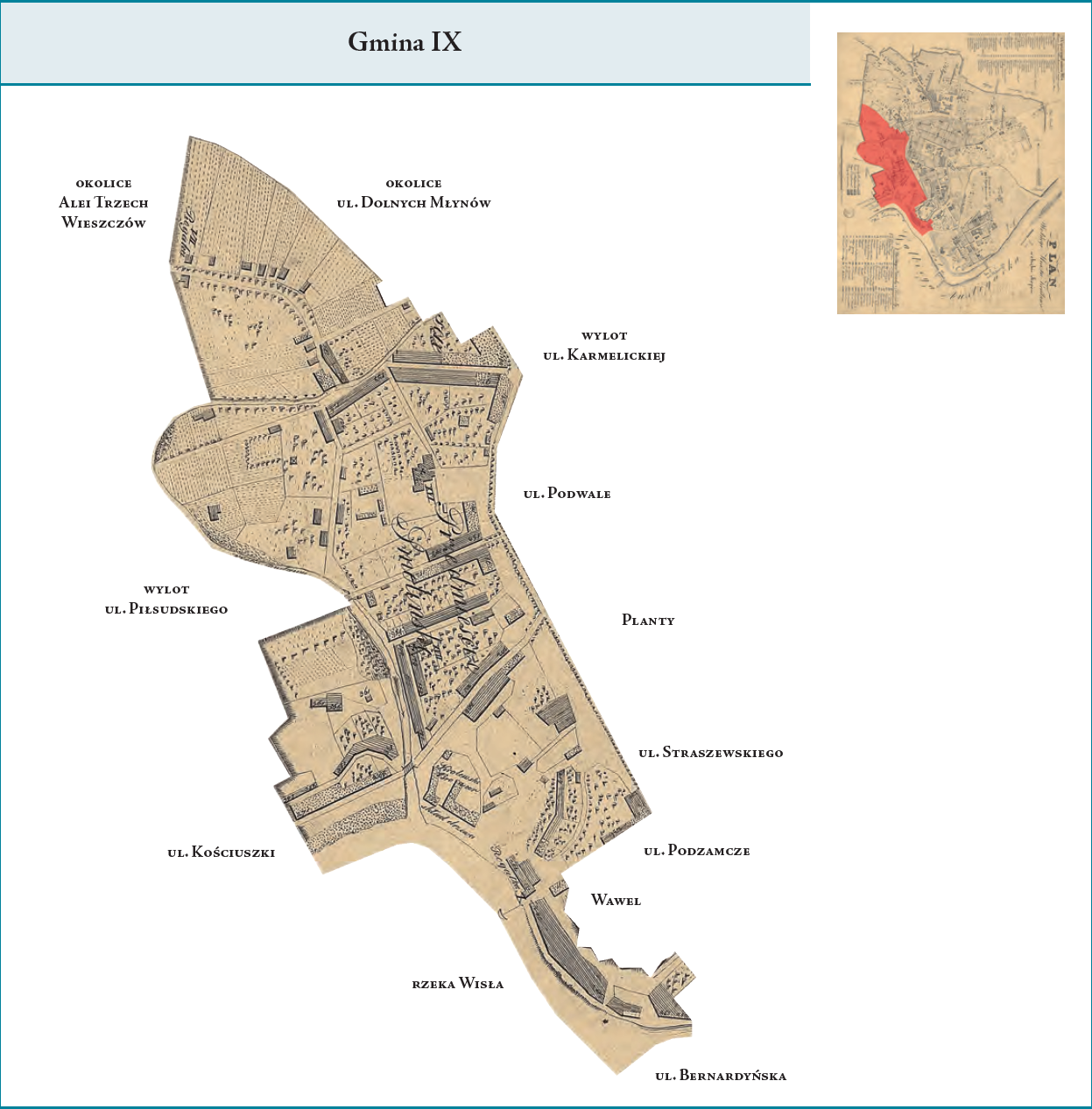 Gmina miejska (dzielnica 1816-1838) – IX