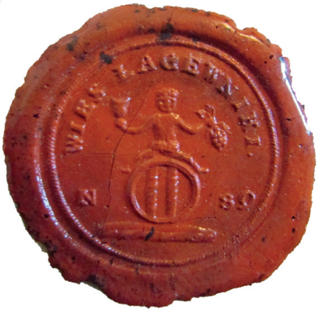 (1819)
Odciski pieczęci urzędowych Łagiewnik z lat
1819, 1843, 1901 i 1934
(CPAHU we Lwowie, sygn. fond 20, opis 8,
sprawa 150; Archiwum Narodowe w Krakowie,
sygn. K. Krak. op. 83, s. 11;
sygn. Kr 7950, nlb.)