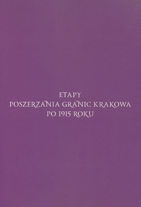 Etapy poszerzania granic Krakowa po 1915 roku  image
