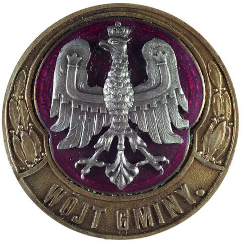 Fot. 21. Gminy Podkrakowskie Przed Przyłączeniem do Krakowa. Odznaka godności wójta gminy pochodząca z okresu II Rzeczypospolitej, sprzed wejścia w życie tak zwanej ustawy scaleniowej w 1934 roku.
