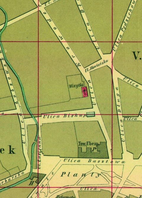 Mapa 2. Jurydyka Biskupie