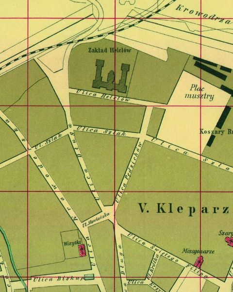 Mapa 4. Jurydyka Błonie (za Kleparzem)