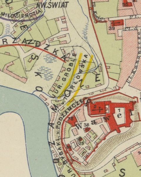 Mapa 8. Jurydyka Groble (Tarłowskie)