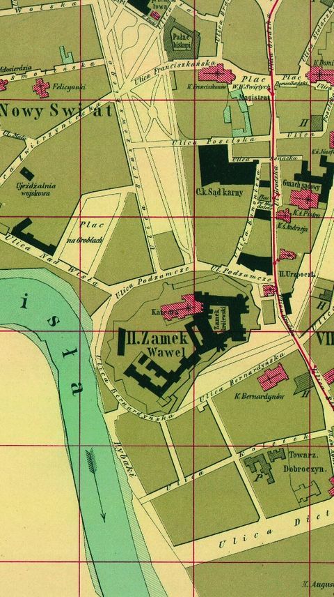 Mapa 16. Jurydyka Podzamcze