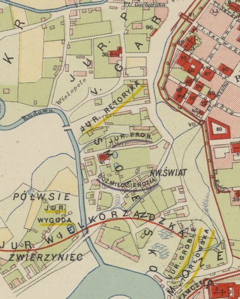 Mapa 18. Jurydyka Smoleńsk duchowny (Bożego Miłosierdzia)